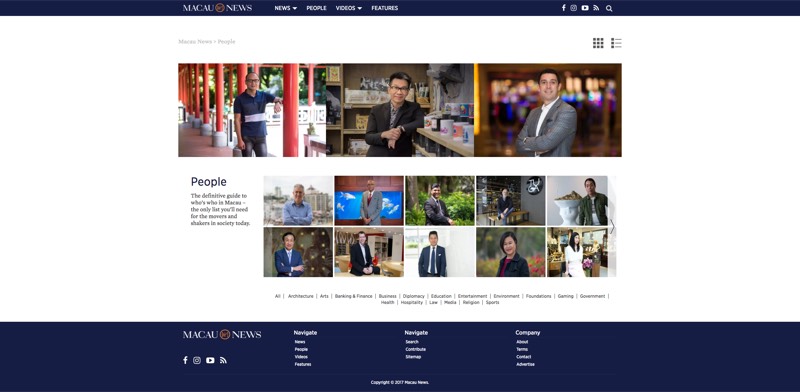 Macau News category page - people
